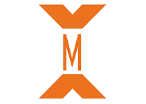 Demux Logo orange and white copy